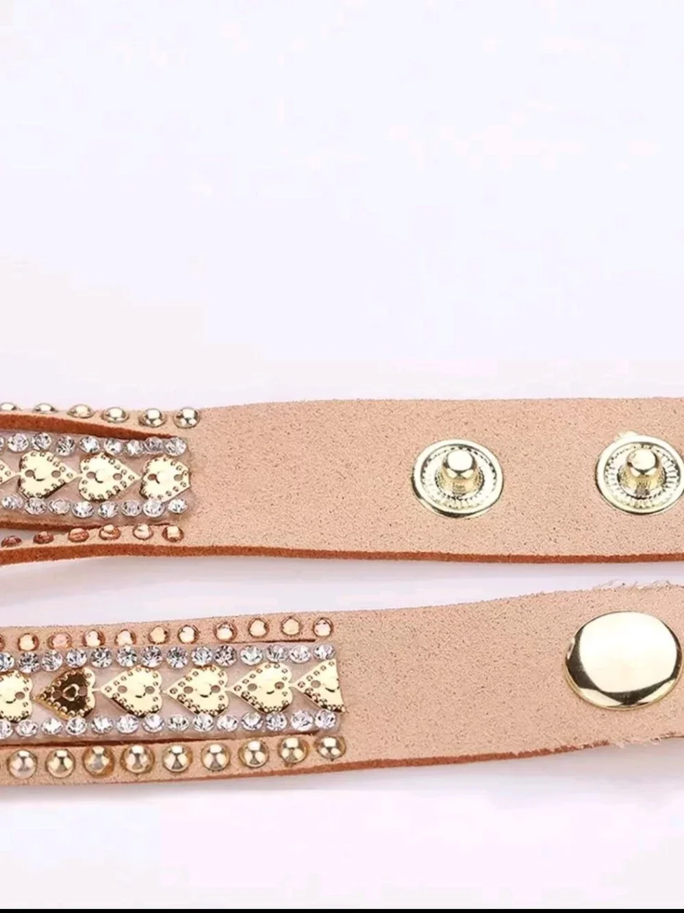 Rose Gold Heart Wrap Watch Bracelet - Women Accessories